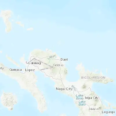 Map showing location of Vinzons (14.173700, 122.906600)