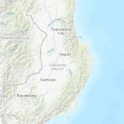 Map showing location of Yeban Norte (17.021950, 121.941940)
