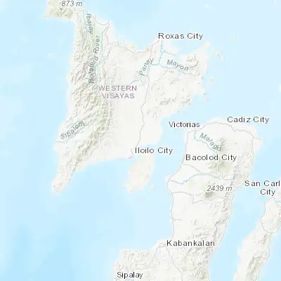 Map showing location of Zarraga (10.819720, 122.608060)
