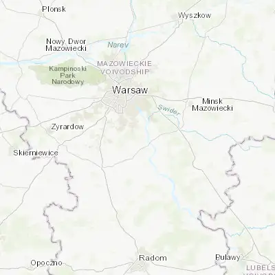 Map showing location of Baniocha (52.016530, 21.139840)