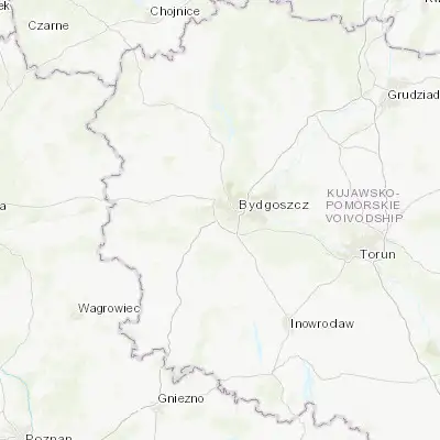 Map showing location of Białe Błota (53.095160, 17.916210)