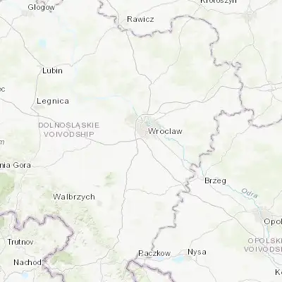 Map showing location of Bielany Wrocławskie (51.036100, 16.967700)