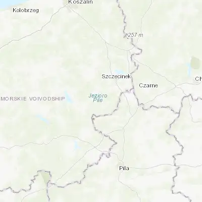 Map showing location of Borne Sulinowo (53.576610, 16.533950)