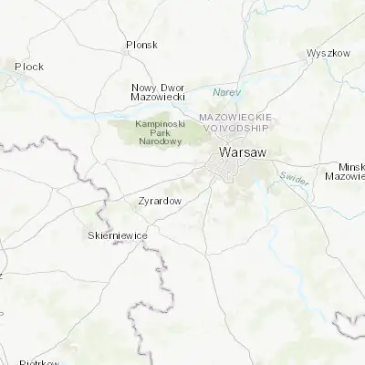 Map showing location of Brwinów (52.142690, 20.716970)