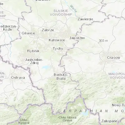 Map showing location of Brzeszcze (49.982030, 19.151570)