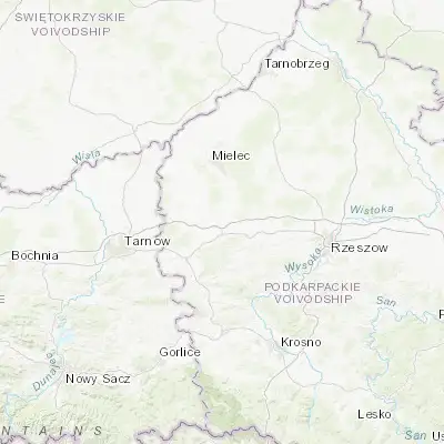 Map showing location of Brzeźnica (50.100650, 21.480250)