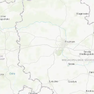 Map showing location of Buk (52.355320, 16.519580)