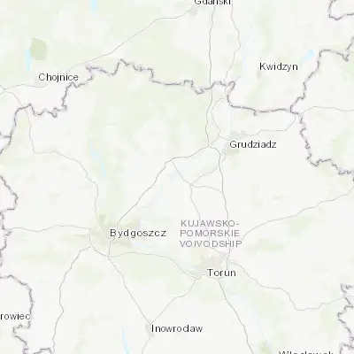 Map showing location of Chełmno (53.348550, 18.425100)