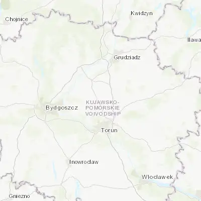 Map showing location of Chełmża (53.184630, 18.604660)