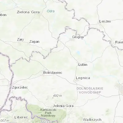 Map showing location of Chocianów (51.418670, 15.901720)