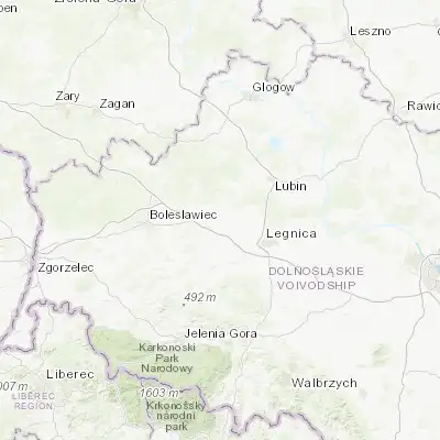 Map showing location of Chojnów (51.273730, 15.936610)