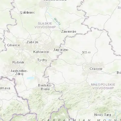 Map showing location of Chrzanów (50.135460, 19.402030)