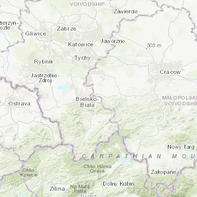 Map showing location of Czaniec (49.850710, 19.253540)