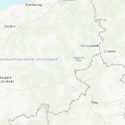 Map showing location of Czaplinek (53.557750, 16.233330)