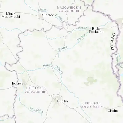 Map showing location of Czemierniki (51.672980, 22.638870)