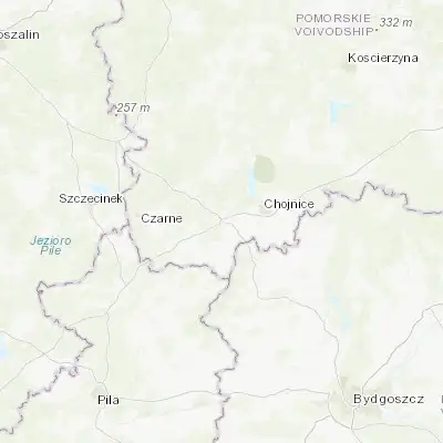 Map showing location of Człuchów (53.667220, 17.358830)