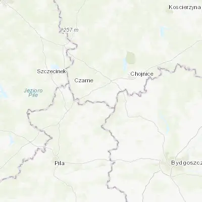 Map showing location of Debrzno (53.538170, 17.236430)