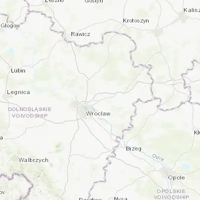 Map showing location of Długołęka (51.179020, 17.191370)
