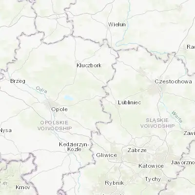 Map showing location of Dobrodzień (50.728740, 18.445010)