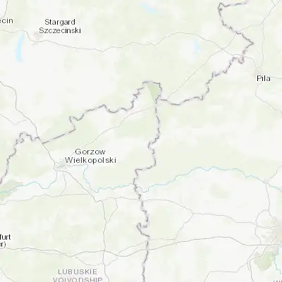 Map showing location of Drezdenko (52.838310, 15.830790)