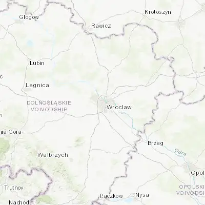 Map showing location of Gądów Mały (51.118530, 16.985960)
