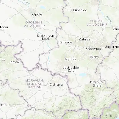 Map showing location of Gaszowice (50.108580, 18.430420)