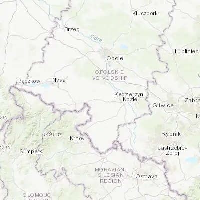 Map showing location of Głogówek (50.353550, 17.864050)