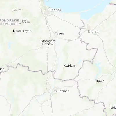 Map showing location of Gniew (53.836020, 18.823100)