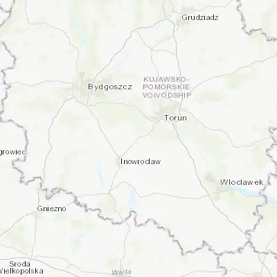 Map showing location of Gniewkowo (52.894610, 18.407850)