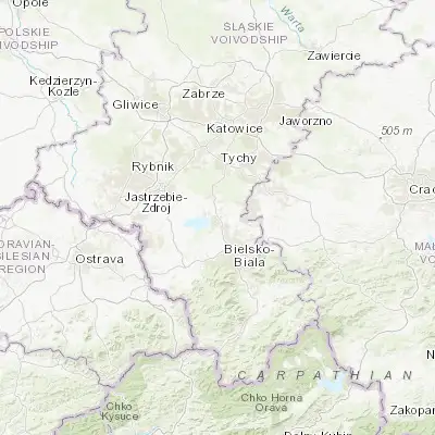 Map showing location of Goczałkowice Zdrój (49.944540, 18.969270)