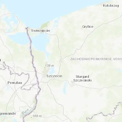 Map showing location of Goleniów (53.563920, 14.828540)