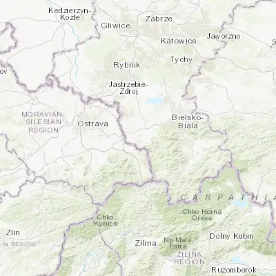 Map showing location of Goleszów (49.735800, 18.736750)