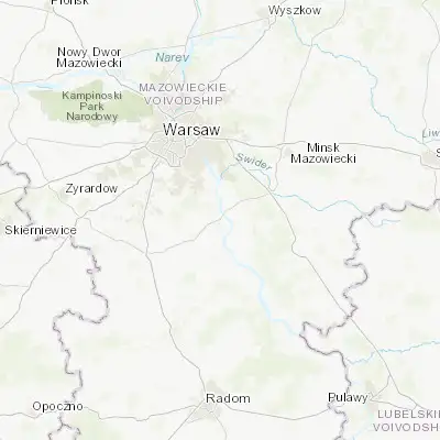Map showing location of Góra Kalwaria (51.976530, 21.215370)