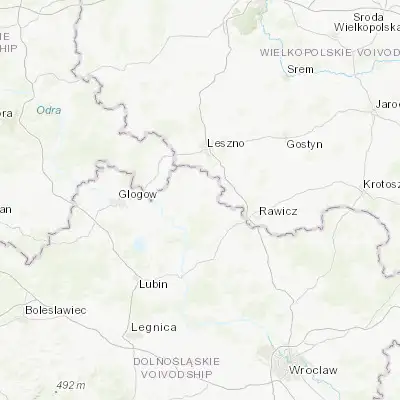 Map showing location of Góra (51.666380, 16.534940)