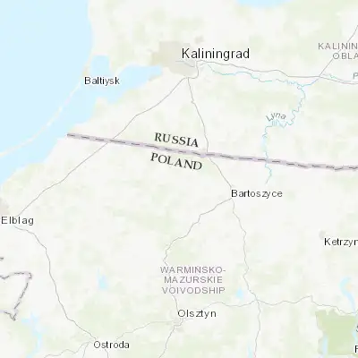 Map showing location of Górowo Iławeckie (54.285590, 20.488860)