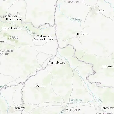 Map showing location of Gorzyce (50.667200, 21.840130)