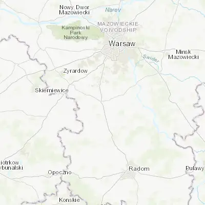 Map showing location of Grójec (51.862520, 20.867570)