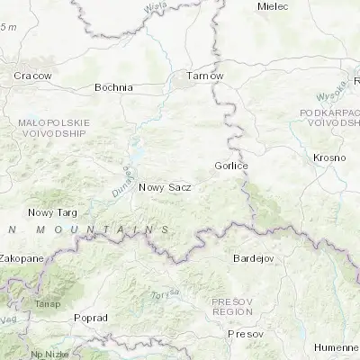 Map showing location of Grybów (49.624390, 20.947970)