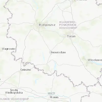 Map showing location of Inowrocław (52.798860, 18.263870)