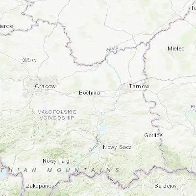 Map showing location of Jadowniki (49.958840, 20.644340)