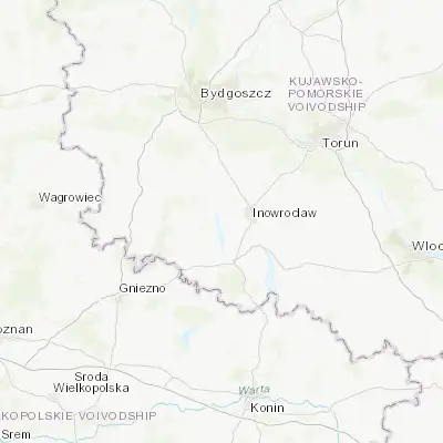 Map showing location of Janikowo (52.753280, 18.113280)