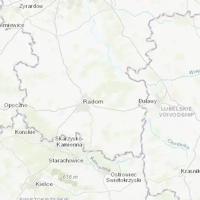 Map showing location of Jedlnia-Letnisko (51.430740, 21.335360)