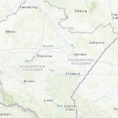 Map showing location of Kańczuga (49.983460, 22.411680)