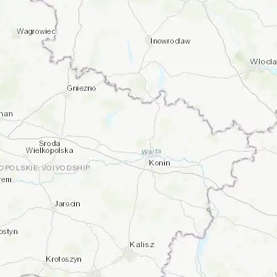 Map showing location of Kazimierz Biskupi (52.311000, 18.165810)