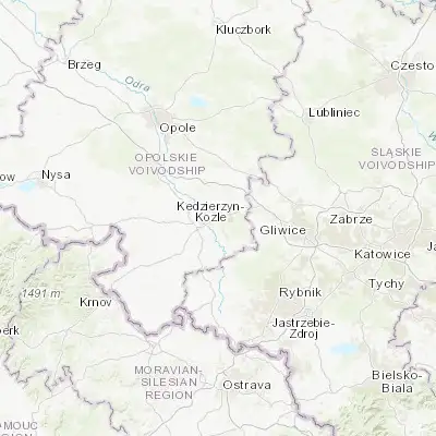 Map showing location of Kędzierzyn-Koźle (50.349840, 18.226060)