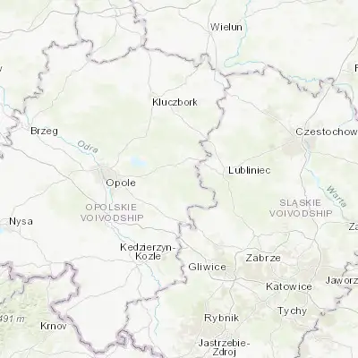 Map showing location of Kolonowskie (50.653380, 18.384930)