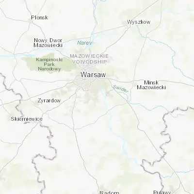 Map showing location of Konstancin-Jeziorna (52.093800, 21.117610)