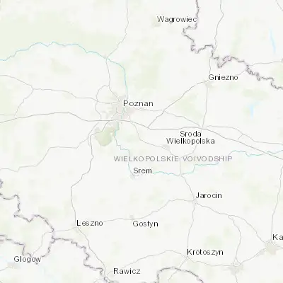 Map showing location of Kórnik (52.247720, 17.089490)
