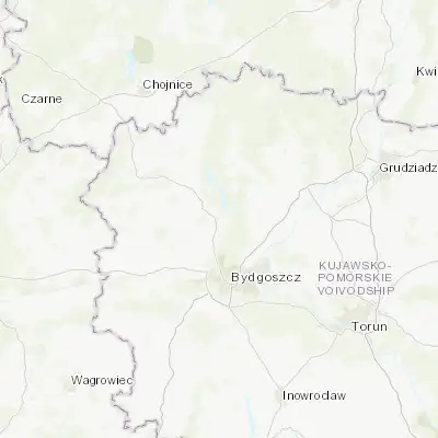 Map showing location of Koronowo (53.313700, 17.936980)