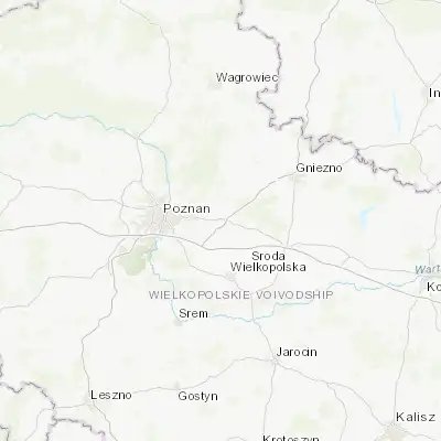 Map showing location of Kostrzyn (52.398470, 17.228110)